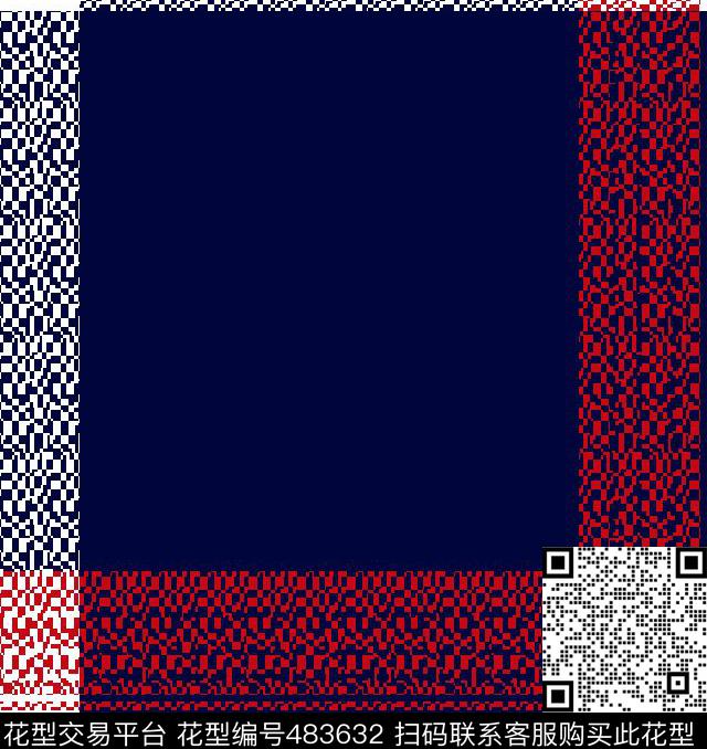 男装华亿平台时尚几何简约格子传统印花华亿平台下载（图片编号: 483632） - 瓦栏（Walan）