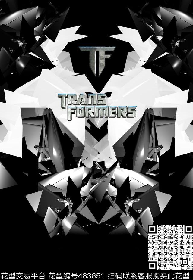 T恤卫衣夹克变形金刚潮流时尚数码印花华亿平台下载（图片编号: 483651） - 瓦栏（Walan）