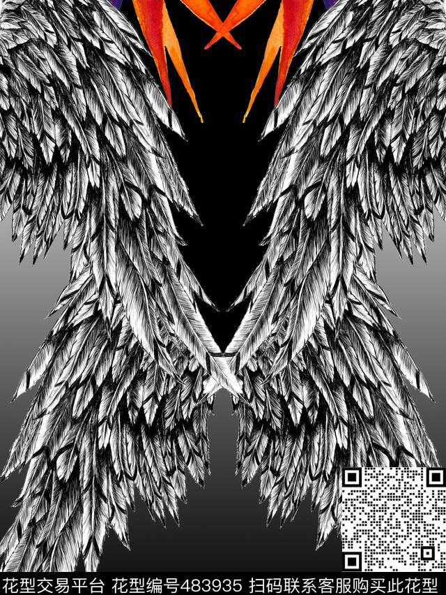 秋冬外套数码印花运动天使时尚数码女装T恤印花数码印花华亿平台下载（图片编号: 483935） - 瓦栏（Walan）