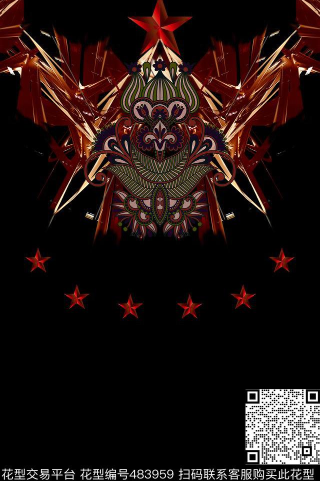 Givenchyt恤华亿平台潮流数码印花华亿平台下载（图片编号: 483959） - 瓦栏（Walan）