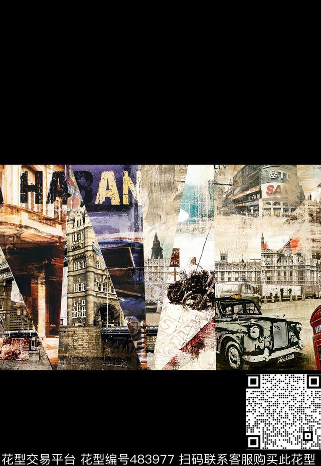 T恤卫衣夹克潮流时尚定位城市建筑数码印花华亿平台下载（图片编号: 483977） - 瓦栏（Walan）