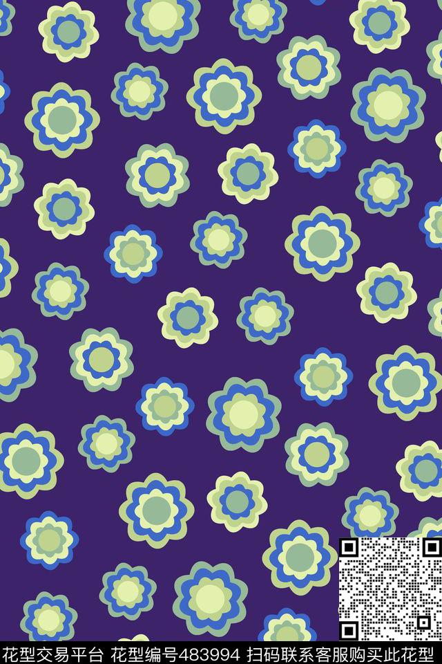 花卉小碎花春夏传统印花华亿平台下载（图片编号: 483994） - 瓦栏（Walan）