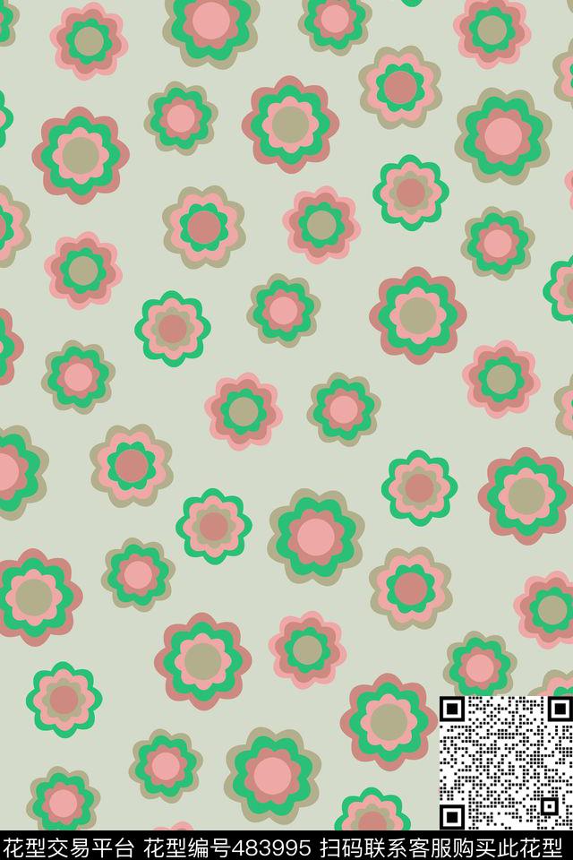 花卉小碎花春夏传统印花华亿平台下载（图片编号: 483995） - 瓦栏（Walan）