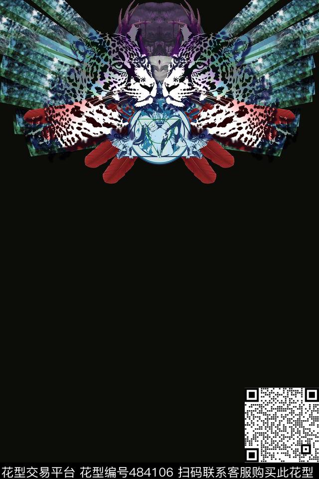 定位豹子解构数码印花华亿平台下载（图片编号: 484106） - 瓦栏（Walan）