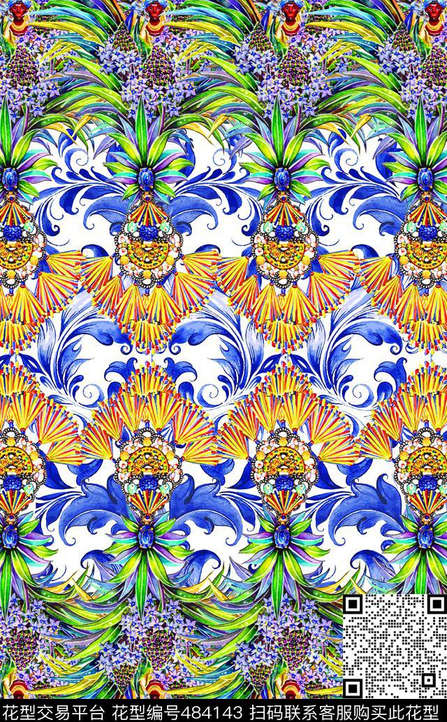 MAX-定位欧美民族风波西米亚民族风数码印花华亿平台下载（图片编号: 484143） - 瓦栏（Walan）