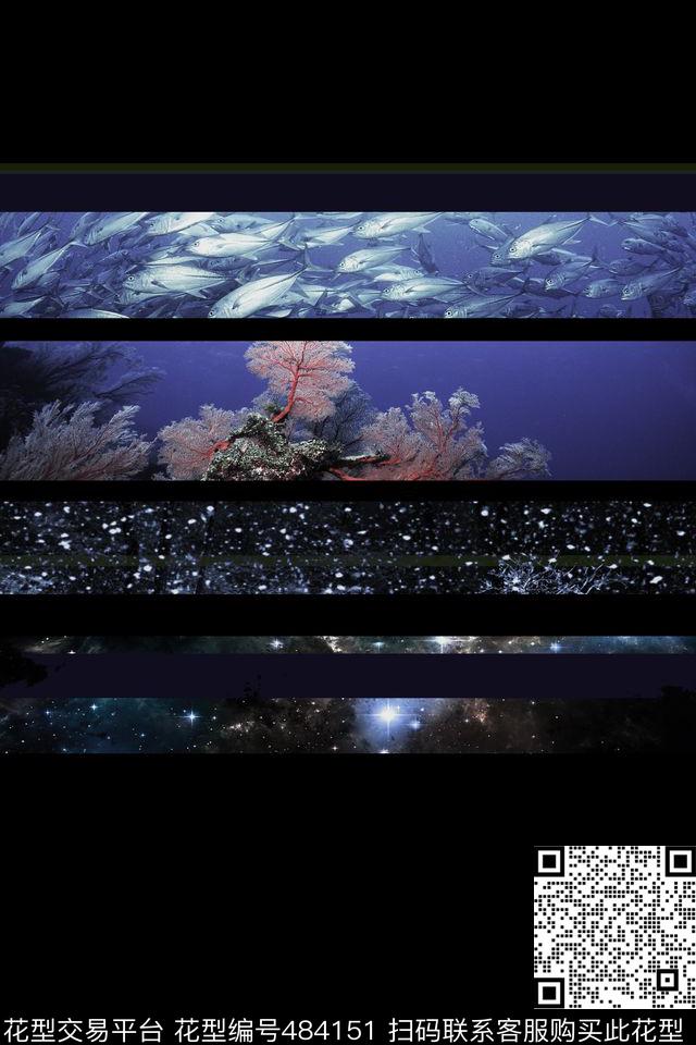定位海洋风潮流数码印花华亿平台下载（图片编号: 484151） - 瓦栏（Walan）