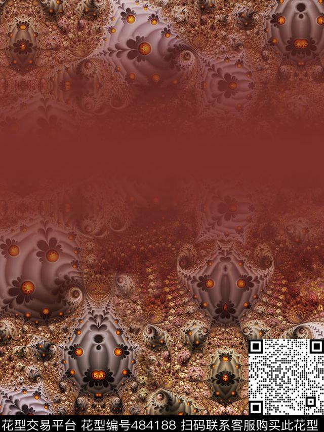 复古数码科技3D立体数码印花华亿平台下载（图片编号: 484188） - 瓦栏（Walan）