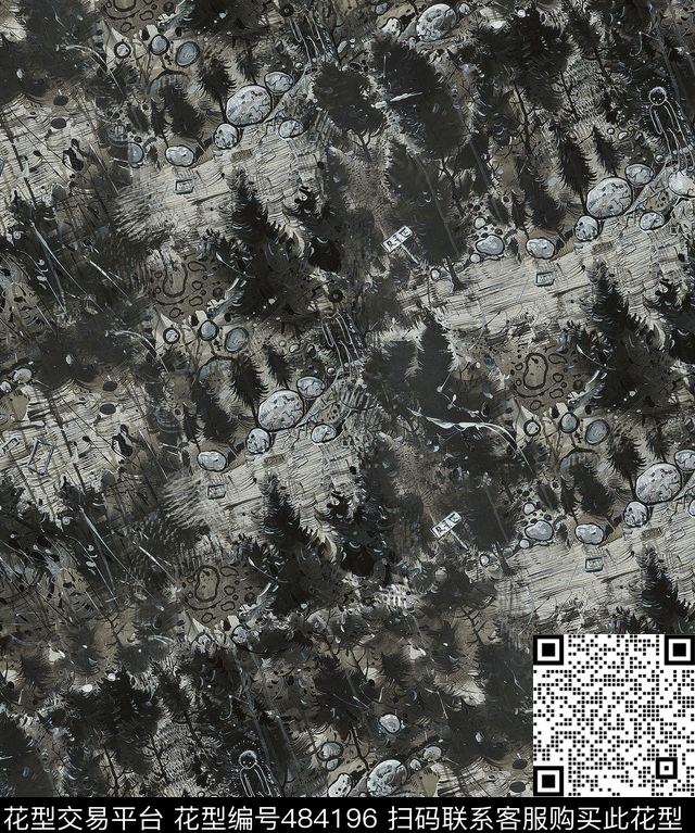 潮流复古夹克华亿平台数码印花华亿平台下载（图片编号: 484196） - 瓦栏（Walan）