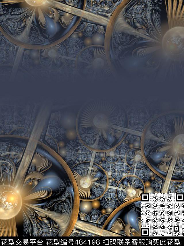 复古滚轮夹克数码印花华亿平台下载（图片编号: 484198） - 瓦栏（Walan）