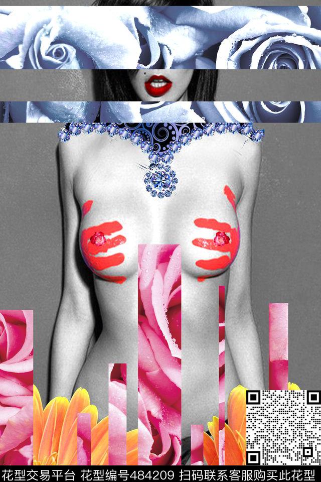 MAX-定位欧美民族风流行时尚欧美数码印花华亿平台下载（图片编号: 484209） - 瓦栏（Walan）