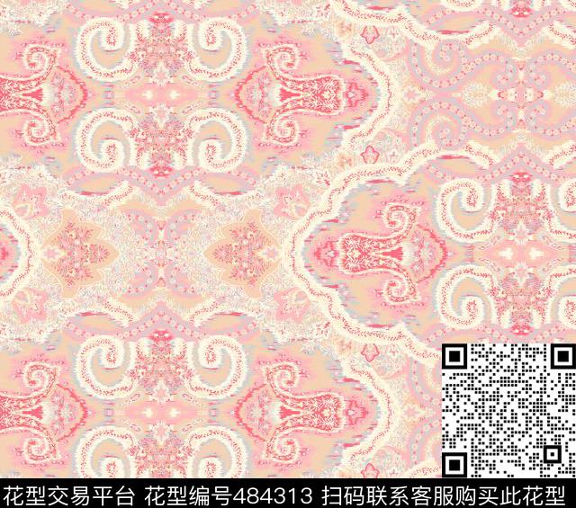 时尚火腿纹格纹传统印花华亿平台下载（图片编号: 484313） - 瓦栏（Walan）