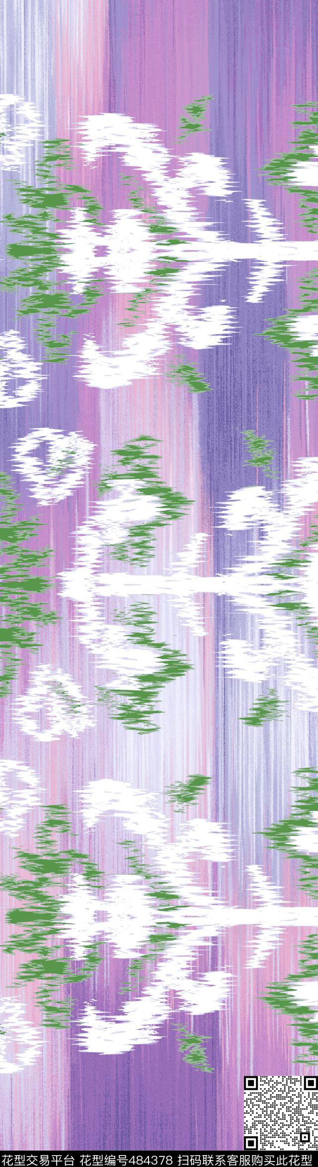 时尚民族抽象数码印花华亿平台下载（图片编号: 484378） - 瓦栏（Walan）