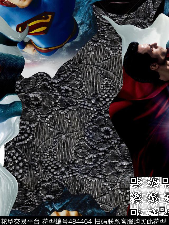 超人潮流复古数码印花华亿平台下载（图片编号: 484464） - 瓦栏（Walan）