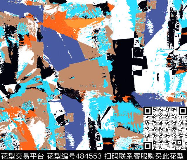 不规则多边形几何传统印花华亿平台下载（图片编号: 484553） - 瓦栏（Walan）