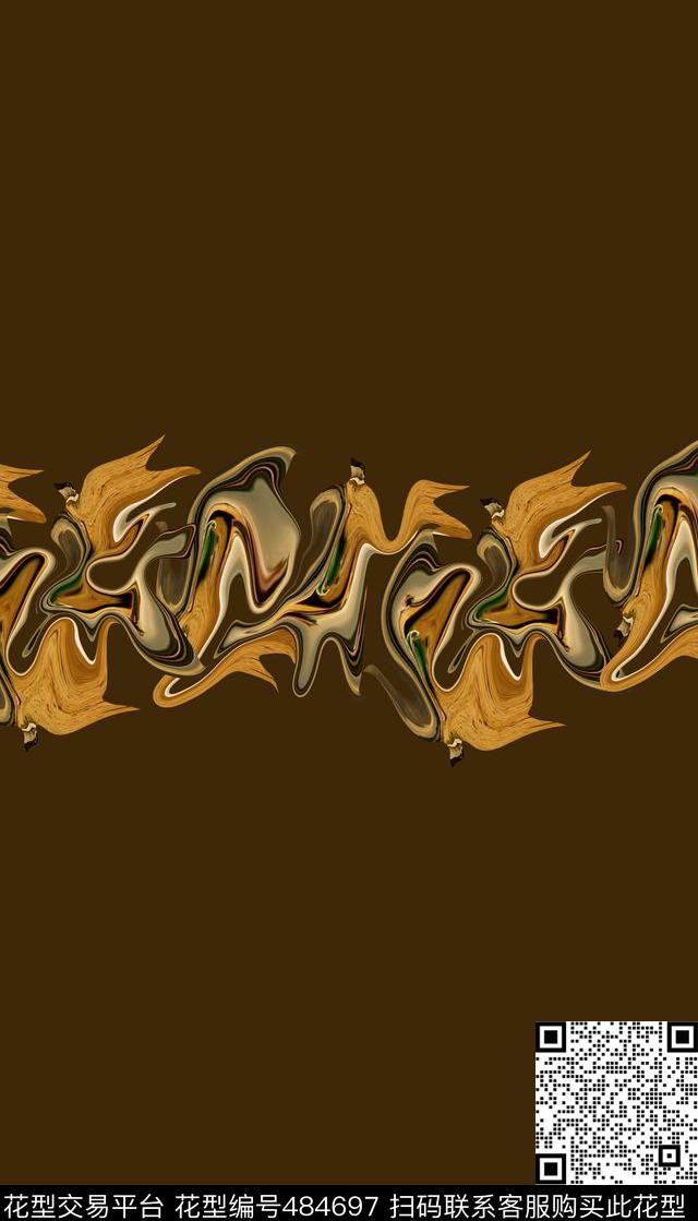 潮流抽象复古数码印花华亿平台下载（图片编号: 484697） - 瓦栏（Walan）