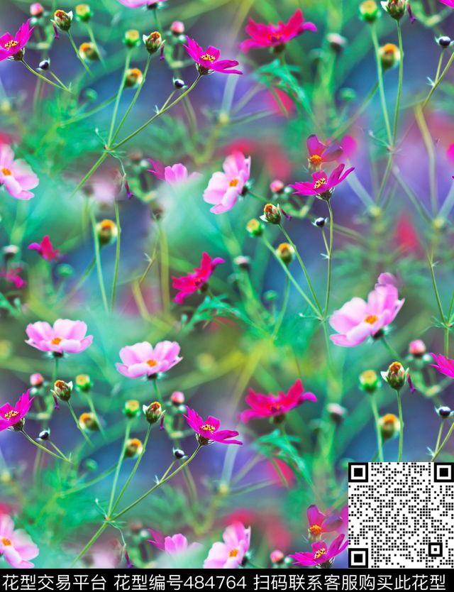 流行时尚雾里看花照片景观数码印花华亿平台下载（图片编号: 484764） - 瓦栏（Walan）