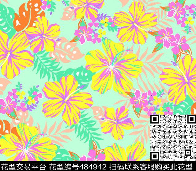 床上用品印花男士度假休闲短裤印花男士度假休闲衣印花传统印花华亿平台下载（图片编号: 484942） - 瓦栏（Walan）