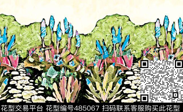 原创时尚绘画数码印花华亿平台下载（图片编号: 485067） - 瓦栏（Walan）