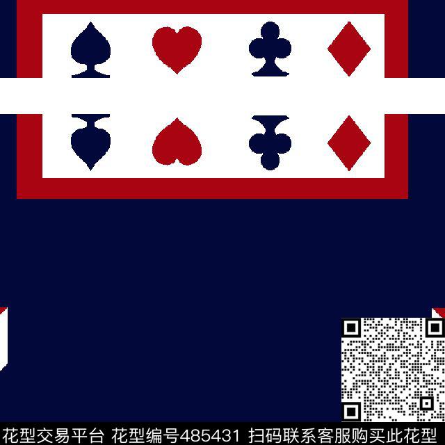 男装外套时尚几何扑克华亿平台传统印花华亿平台下载（图片编号: 485431） - 瓦栏（Walan）