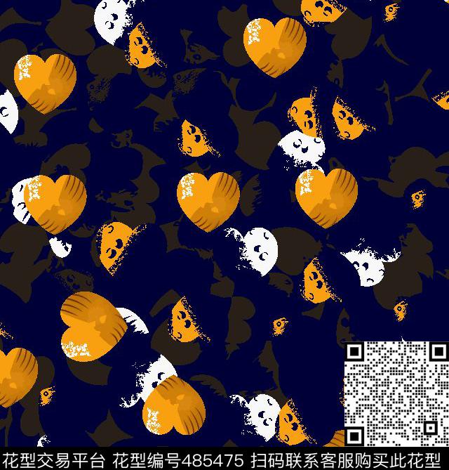 男装华亿平台时尚大牌桃心传统印花华亿平台下载（图片编号: 485475） - 瓦栏（Walan）