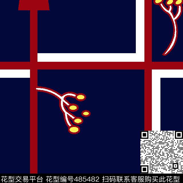 男装外套华亿平台时尚大牌错位几何格子传统印花华亿平台下载（图片编号: 485482） - 瓦栏（Walan）