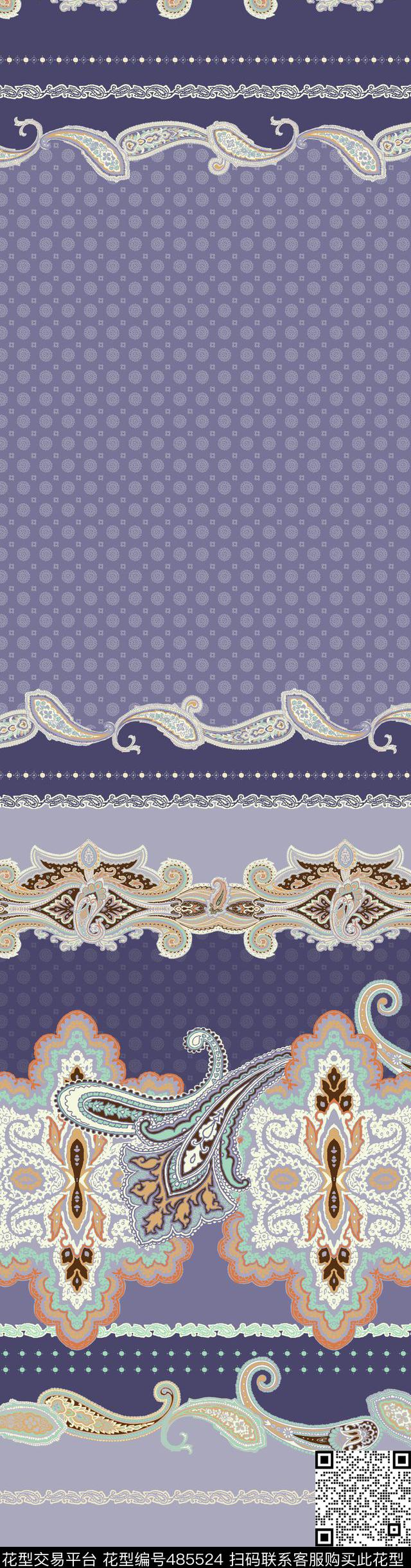 民族花纹几何传统印花华亿平台下载（图片编号: 485524） - 瓦栏（Walan）