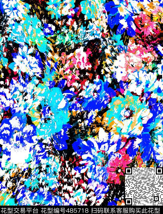 艺术缤纷油画数码印花华亿平台下载（图片编号: 485718） - 瓦栏（Walan）