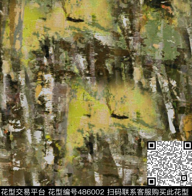 树林女装迷彩风印花数码印花华亿平台下载（图片编号: 486002） - 瓦栏（Walan）
