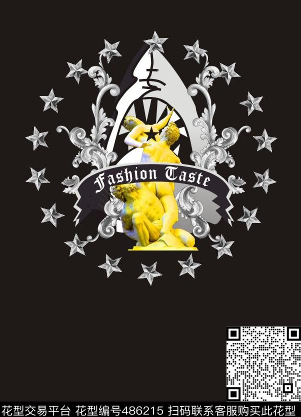 男装欧式花纹鲨鱼数码印花华亿平台下载（图片编号: 486215） - 瓦栏（Walan）