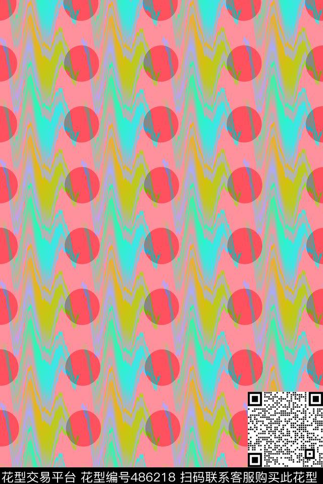 创意抽象圆点面料抽象底纹小圆点数码印花华亿平台下载（图片编号: 486218） - 瓦栏（Walan）