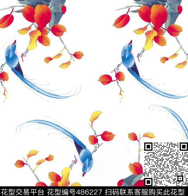 15年第三季花卉鸟类数码印花华亿平台下载（图片编号: 486227） - 瓦栏（Walan）