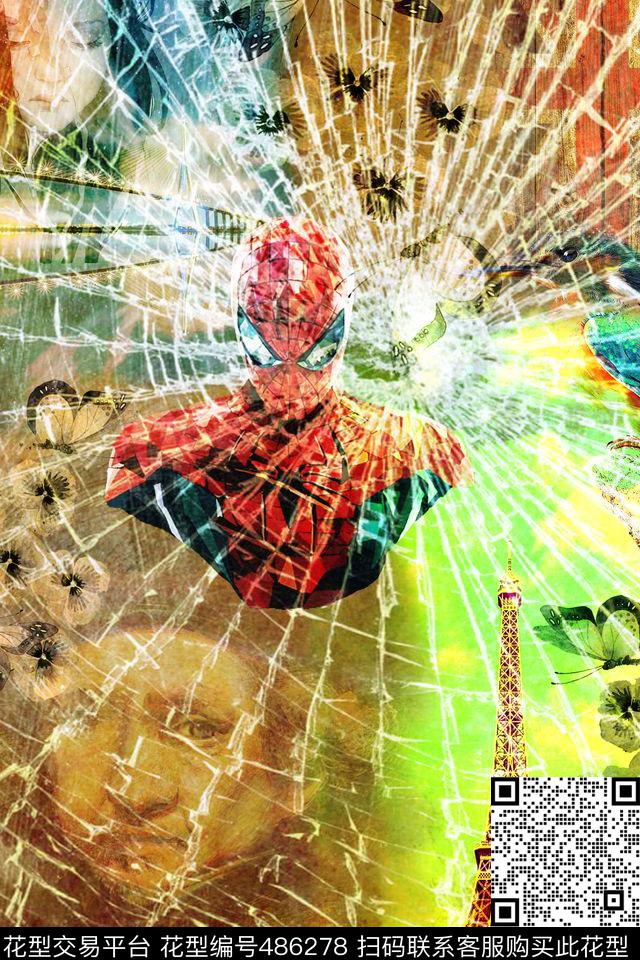 创意服装面料创意设计图案T恤数码印花华亿平台下载（图片编号: 486278） - 瓦栏（Walan）