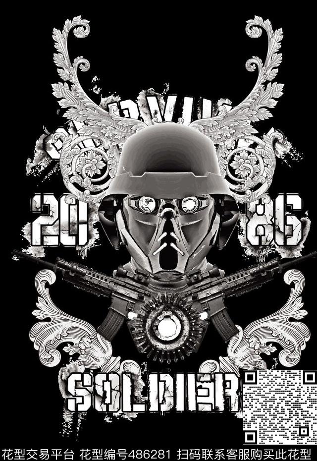 潮流时尚T恤卫衣夹克时尚定位男装传统印花华亿平台下载（图片编号: 486281） - 瓦栏（Walan）