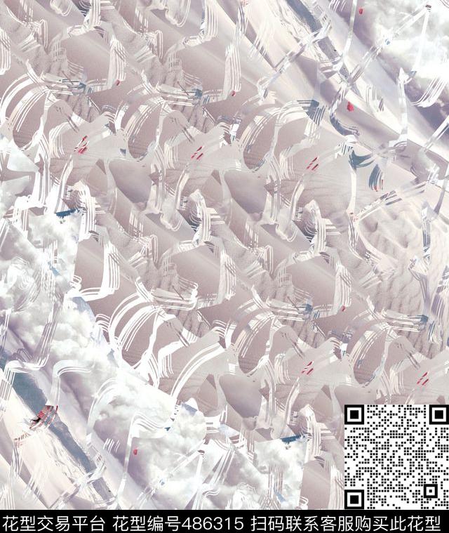 复古风景清新数码印花华亿平台下载（图片编号: 486315） - 瓦栏（Walan）