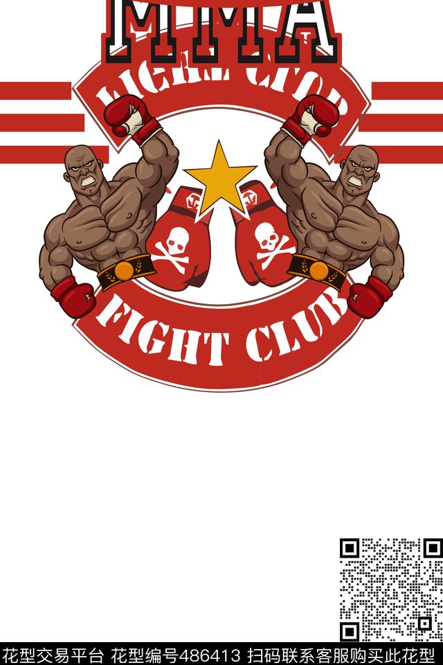 t恤华亿平台暴力美学潮流数码印花华亿平台下载（图片编号: 486413） - 瓦栏（Walan）