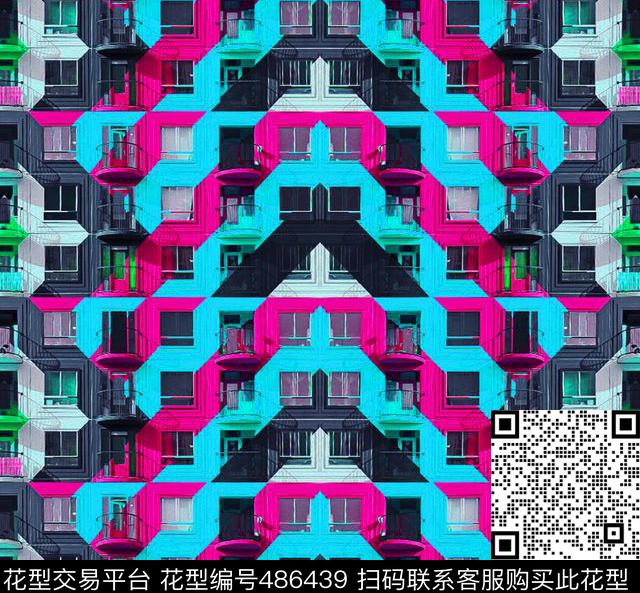 复古条纹窗户传统印花华亿平台下载（图片编号: 486439） - 瓦栏（Walan）