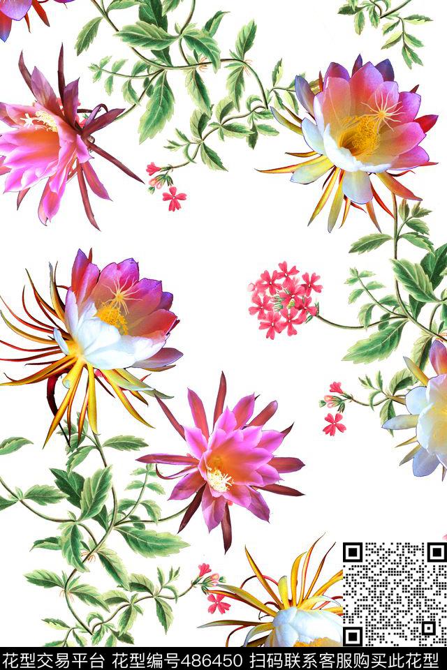 时尚沙发布花卉数码印花华亿平台下载（图片编号: 486450） - 瓦栏（Walan）