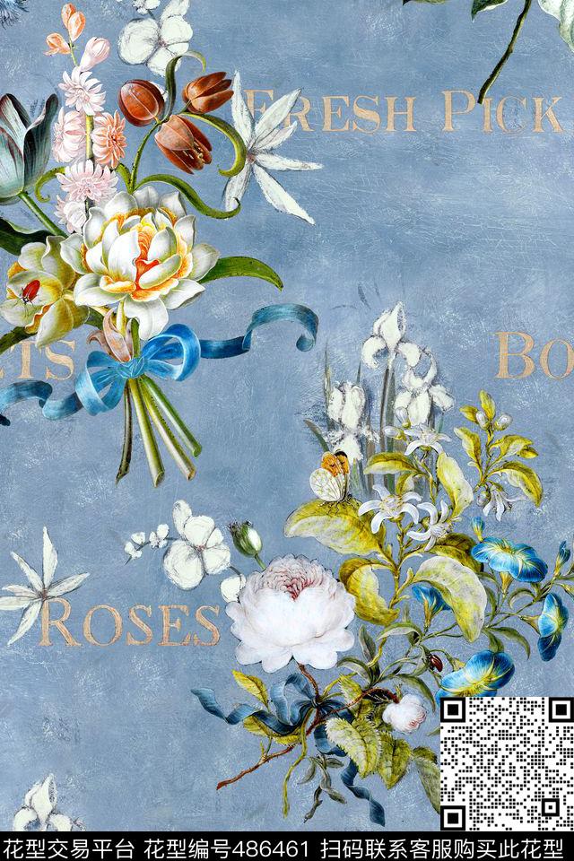 时尚沙发布花卉数码印花华亿平台下载（图片编号: 486461） - 瓦栏（Walan）