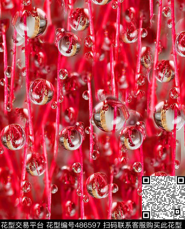 MAX-抽象自然风景流行时尚欧美数码印花华亿平台下载（图片编号: 486597） - 瓦栏（Walan）