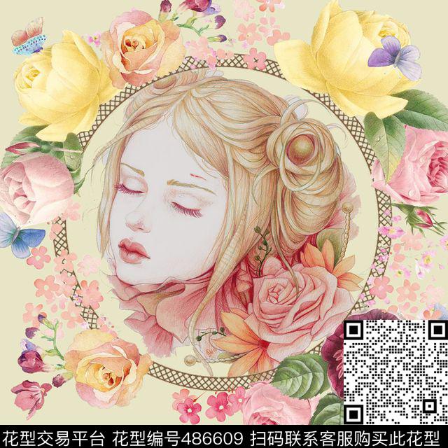 T恤创意服装华亿平台花卉数码印花华亿平台下载（图片编号: 486609） - 瓦栏（Walan）