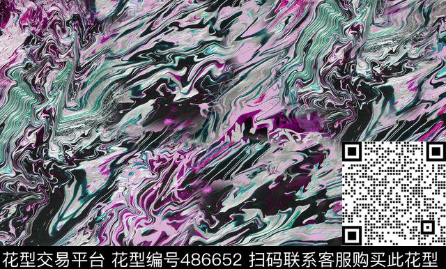 抽象几何形状波浪条数码印花华亿平台下载（图片编号: 486652） - 瓦栏（Walan）