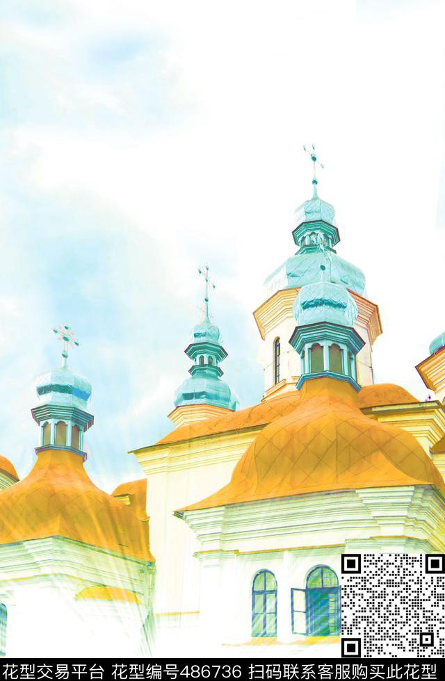 原创时尚屋顶数码印花华亿平台下载（图片编号: 486736） - 瓦栏（Walan）