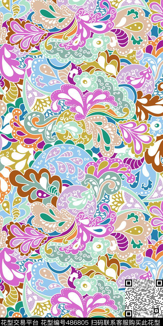 民族风土耳其风格波西米亚风格传统印花华亿平台下载（图片编号: 486805） - 瓦栏（Walan）