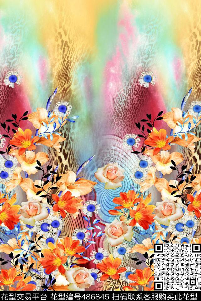 花田园春夏数码印花华亿平台下载（图片编号: 486845） - 瓦栏（Walan）