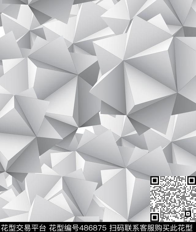 3d超现代主义潮流数码印花华亿平台下载（图片编号: 486875） - 瓦栏（Walan）