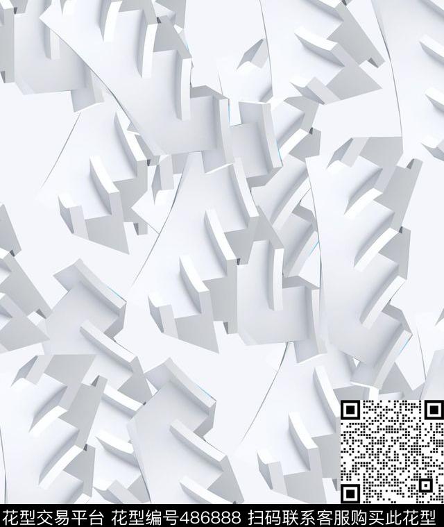 几何夹克华亿平台立体数码印花华亿平台下载（图片编号: 486888） - 瓦栏（Walan）