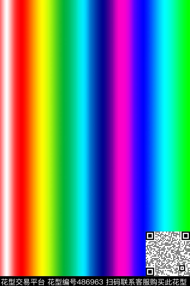 抽象彩虹条纹数码印花华亿平台下载（图片编号: 486963） - 瓦栏（Walan）