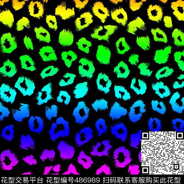 包包印花服装印花渐变豹纹数码印花华亿平台下载（图片编号: 486989） - 瓦栏（Walan）
