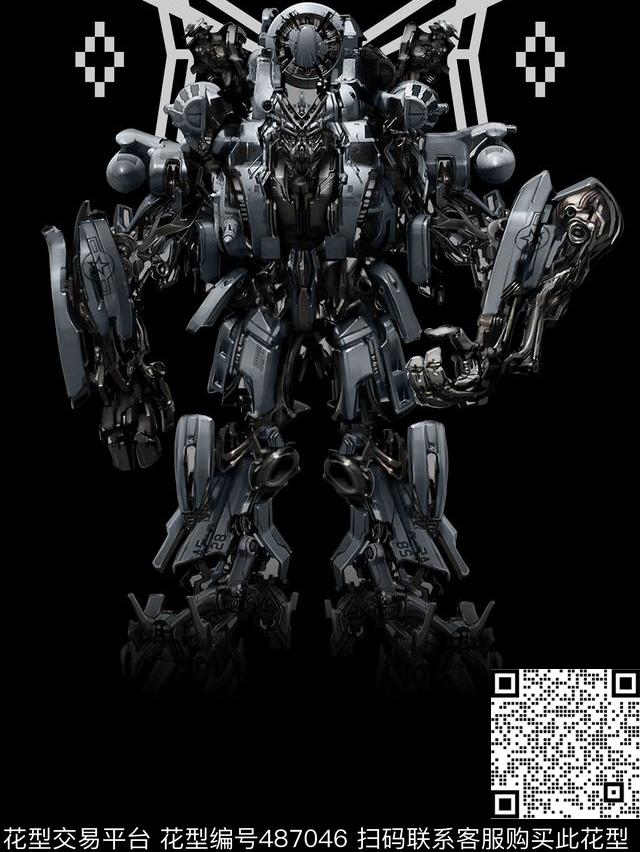 男装t恤机器人卫衣数码印花华亿平台下载（图片编号: 487046） - 瓦栏（Walan）