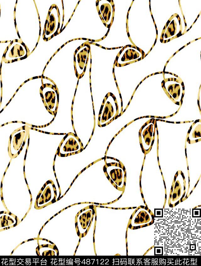 豹纹窗帘服装传统印花华亿平台下载（图片编号: 487122） - 瓦栏（Walan）